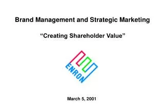 Brand Management and Strategic Marketing