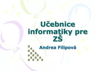 u ebnice informatiky pre z
