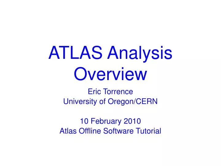 atlas analysis overview