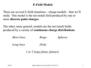 E-Field Models