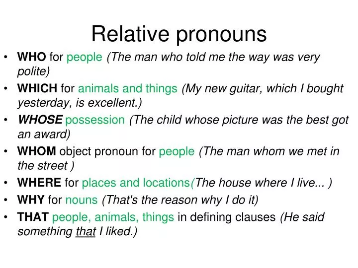Co je to Relative pronoun?