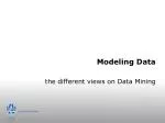 Modeling Data - slide 1