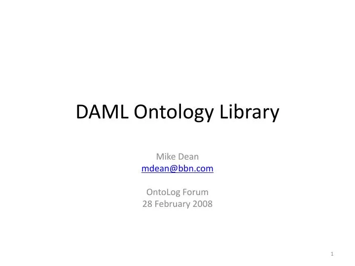 daml ontology library