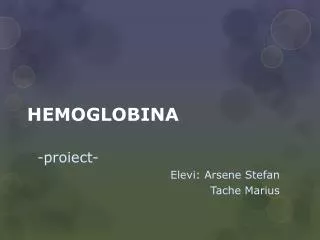 hemoglobina
