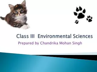 Class III Environmental Sciences