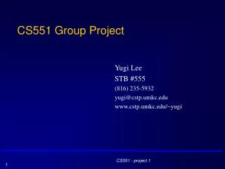 CS551 Group Project