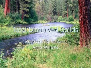 Total Dissolved Solids