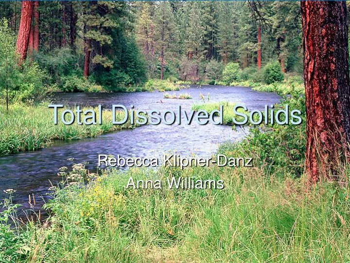 total dissolved solids