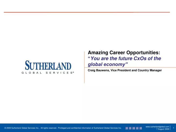 amazing career opportunities you are the future cxos of the global economy