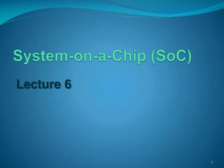 system on a chip soc