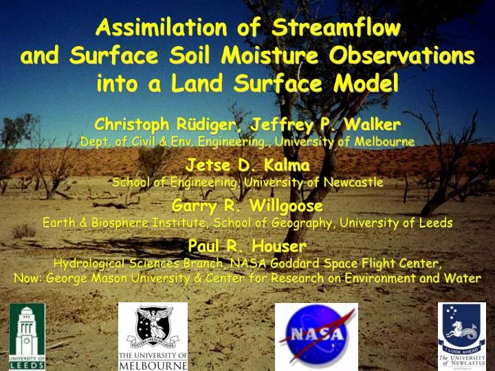 assimilation of streamflow and surface soil moisture observations into a land surface model