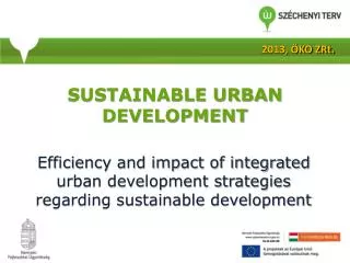 Sustainable urban development
