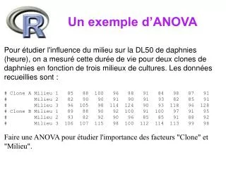 un exemple d anova