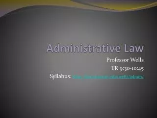 Administrative Law