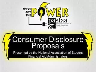 Consumer Disclosure Proposals