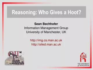 Reasoning: Who Gives a Hoot?