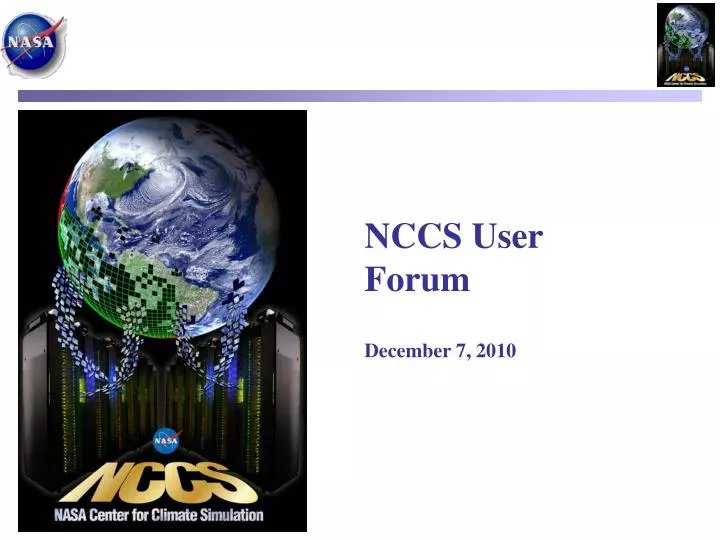 nccs user forum december 7 2010
