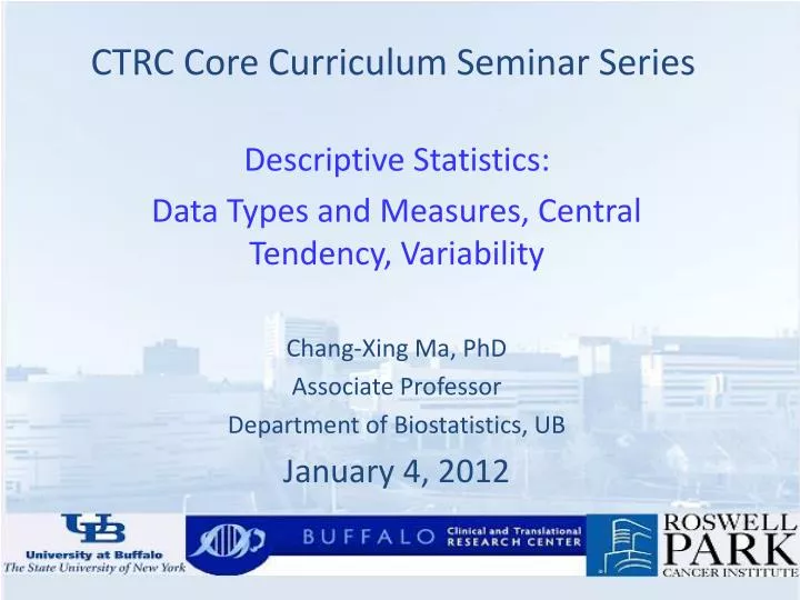 ctrc core curriculum seminar series