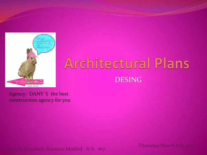 architectural plans