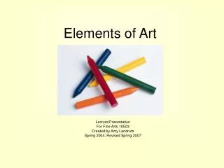 Elements of Art