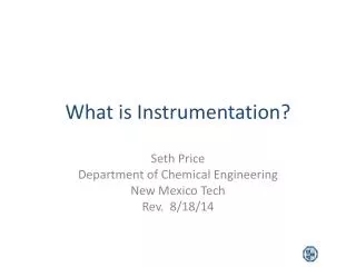 What is Instrumentation?