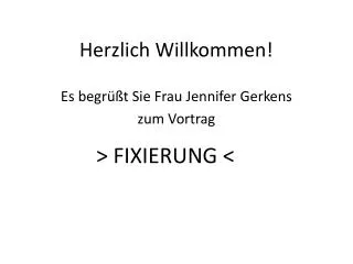 herzlich willkommen