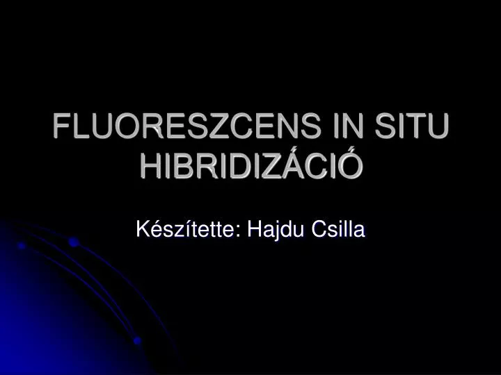 fluoreszcens in situ hibridiz ci