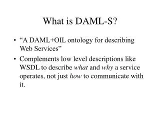 What is DAML-S?