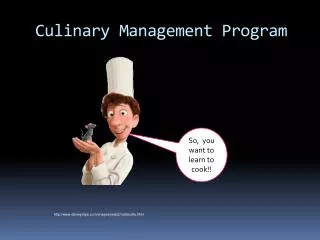Culinary Management Program
