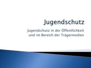 jugendschutz