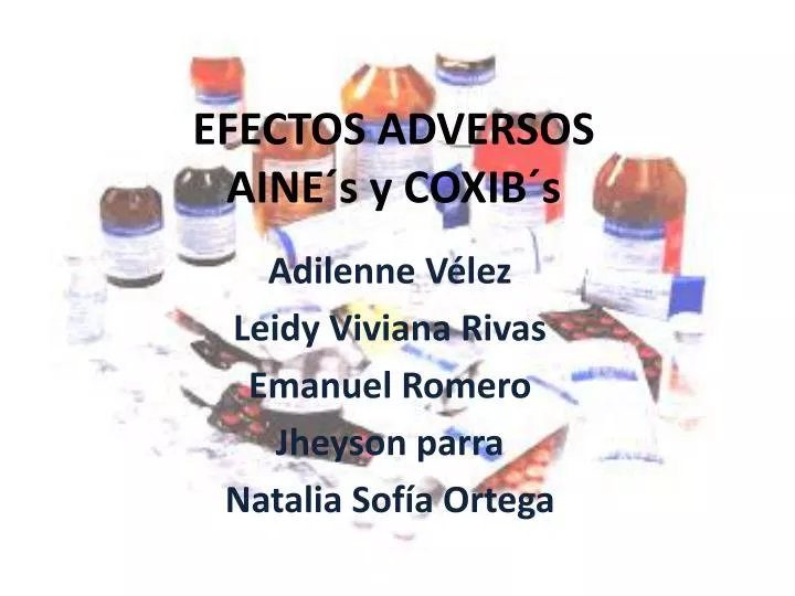 efectos adversos aine s y coxib s