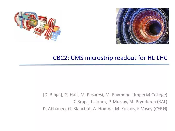 cbc2 cms microstrip readout for hl lhc