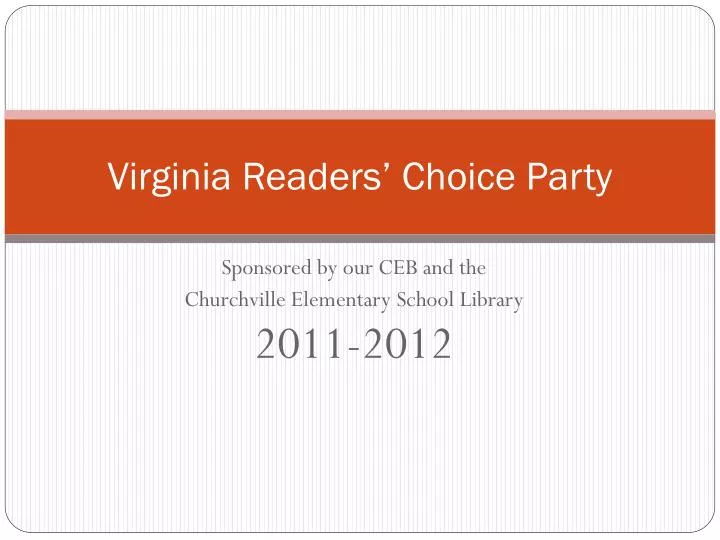 virginia readers choice party