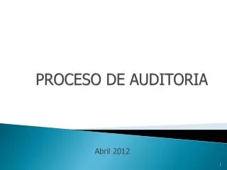 proceso de auditoria