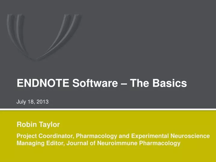 endnote software the basics