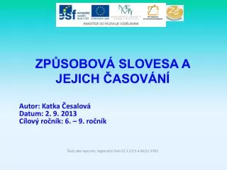 zp sobov slovesa a jejich asov n
