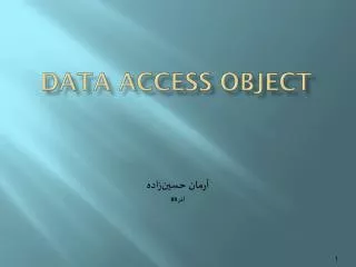 Data Access Object
