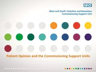 Patient Opinion and the Commissioning Support Units