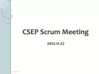 csep scrum meeting