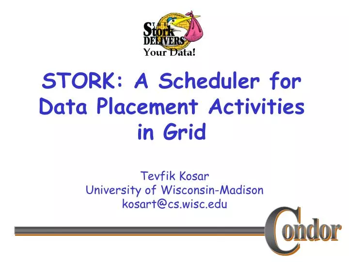 stork a scheduler for data placement activities in grid