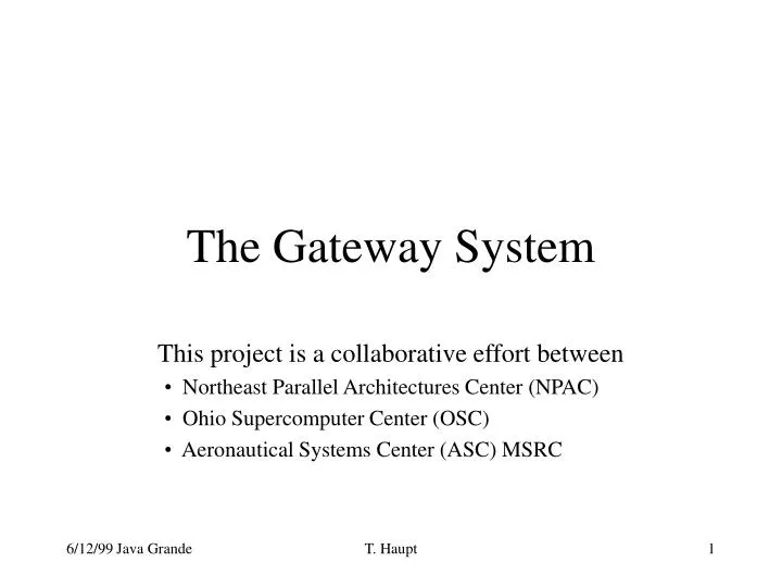 the gateway system