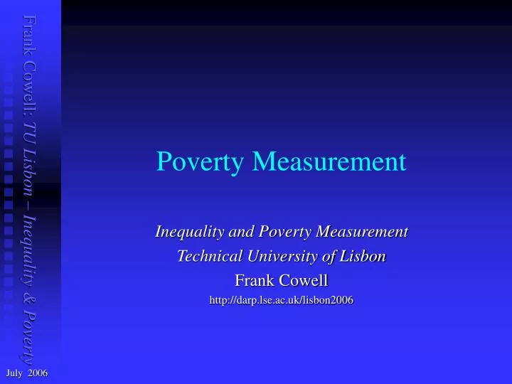 poverty measurement
