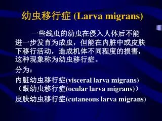 larva migrans