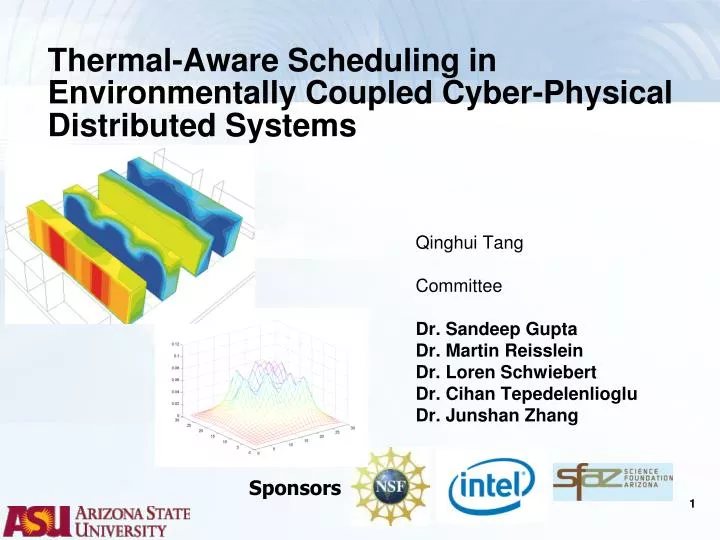 thermal aware scheduling in environmentally coupled cyber physical distributed systems