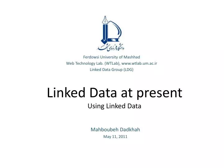 linked data at present using linked data