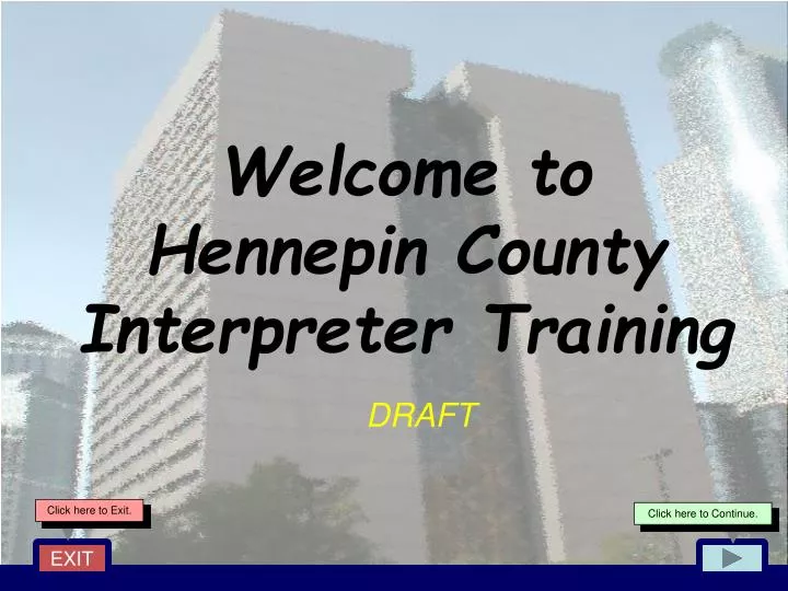 welcome to hennepin county interpreter training