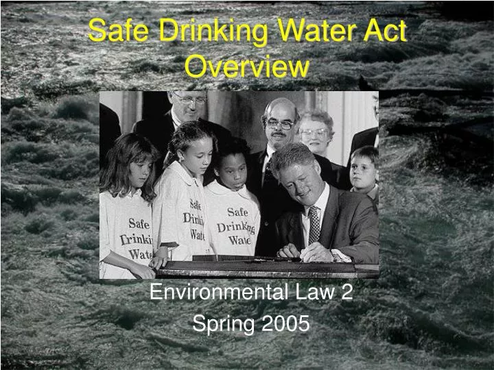 safe drinking water act overview