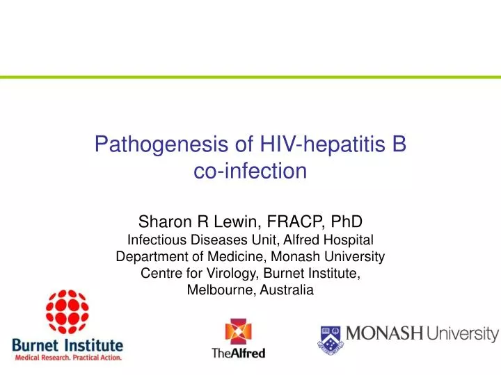 pathogenesis of hiv hepatitis b co infection