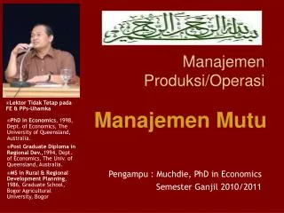 manajemen produksi operasi