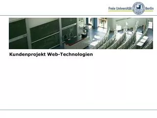 kundenprojekt web technologien